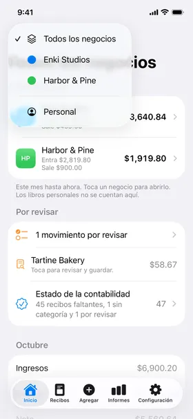 El selector de negocios: todos los negocios, dos LLC y un libro personal